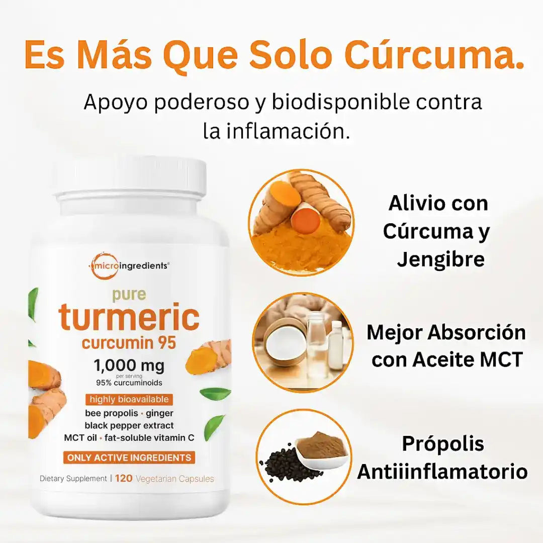 Turmeric Curcumin - El Antiinflamatorio Natural Mas Potente