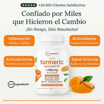 Turmeric Curcumin - El Antiinflamatorio Natural Mas Potente