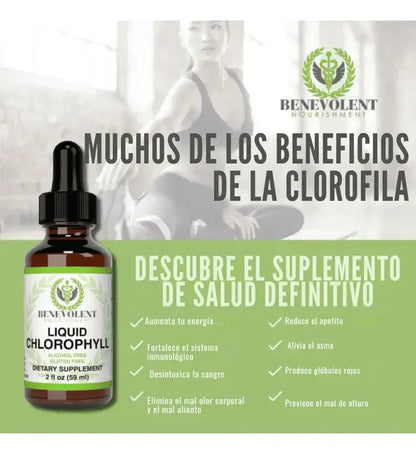 Clorofila Liquida Benevolet 2X1 - Ayuda a desinflamar