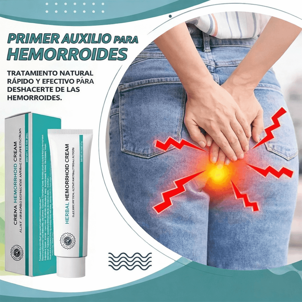 2×1 Herbal Hemorrhoid Cream – Adiós Dolor y Picazón