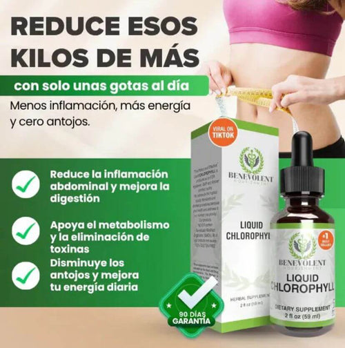Clorofila Liquida Benevolet 2X1 - Ayuda a desinflamar