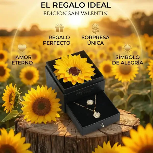 Collar Girasol + Estuche de Girasol incluido 🎁